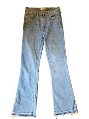 Frame quirky released Raw Hem le easy Flare Jeans Boho Light Wash Sz 28 hippie